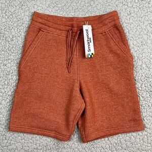 Smartwool Recycled Terry Shorts Picante Orange XS Womens Drawstring $95